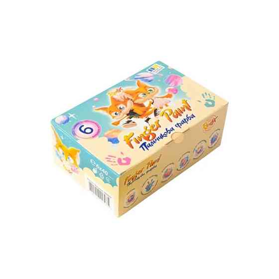 Набір пальчикових фарб 840602, 6 кольорів по 40 мл Вінниця