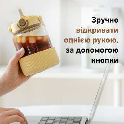 Бутылка для воды Buydeem DG78 800 мл Mellow Yellow (DG78-MY) Винница - изображение 2