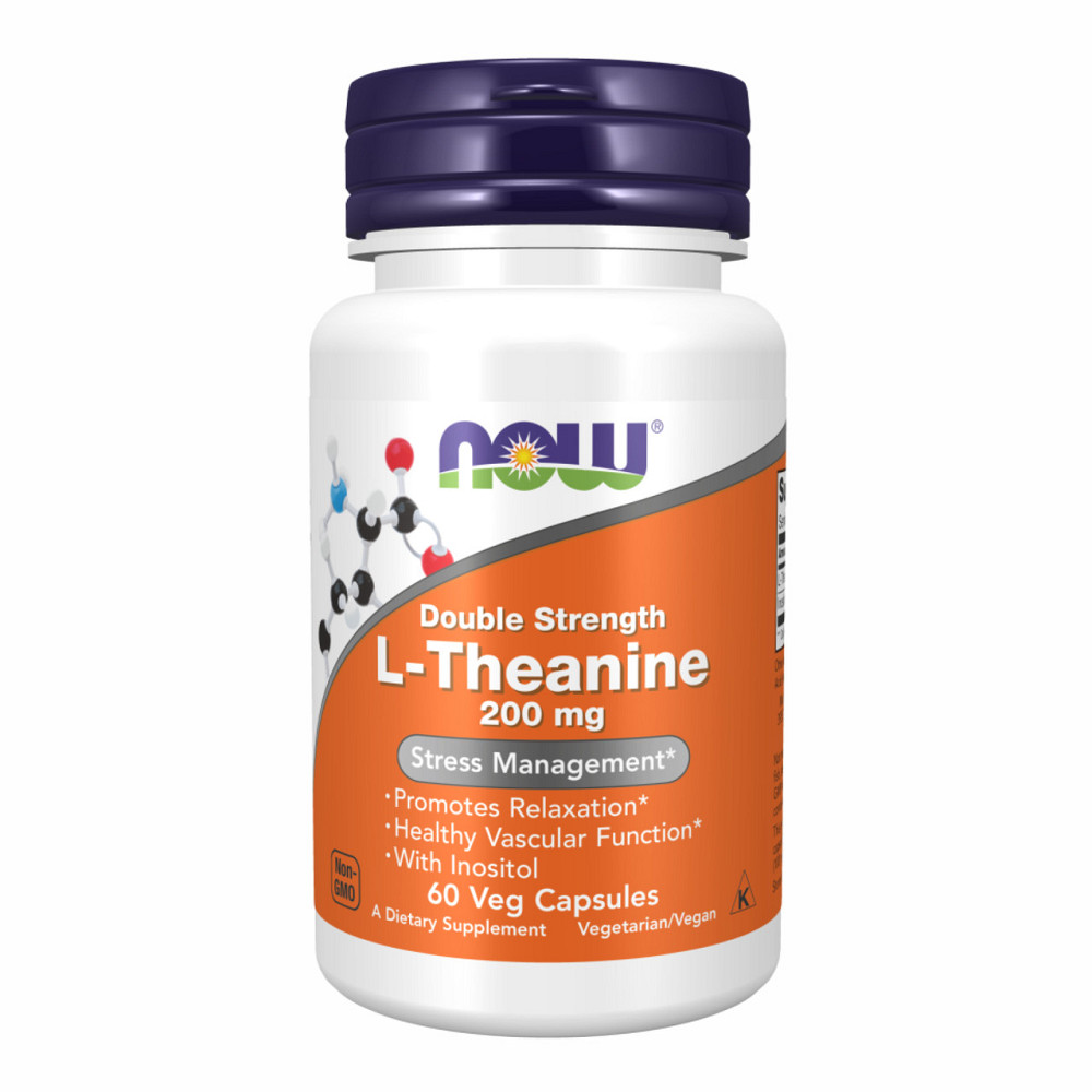 Теанін Now Foods L-Theanine 200mg 60 vcaps Київ - фото 1