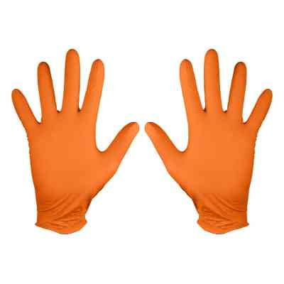 Захисні рукавиці Neo Tools робочі/медичні, перфоровані нітрилові, р.M, 50шт., помаранчевий (97-690-M) Вінниця