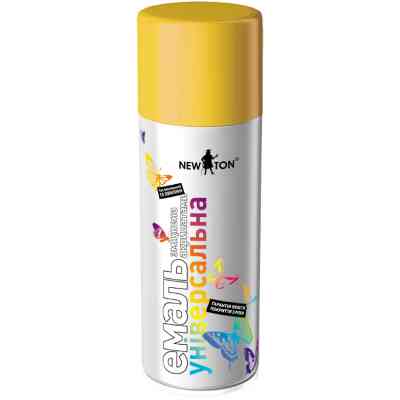 Аэрозольная краска для автомобиля New Ton універсальна 1023 жовтий, аероз. 400 мл (000000204) Винница