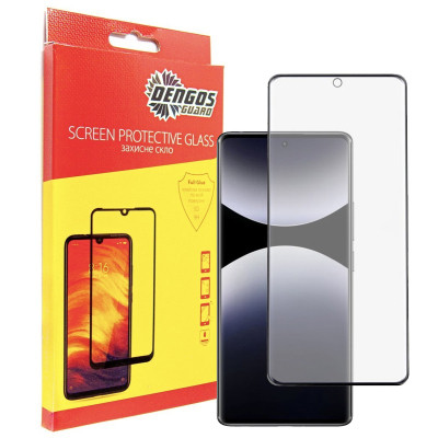 Стекло защитное Dengos Full Glue Xiaomi Redmi Note 14 Pro (black) (TGFG-382) Винница - изображение 1
