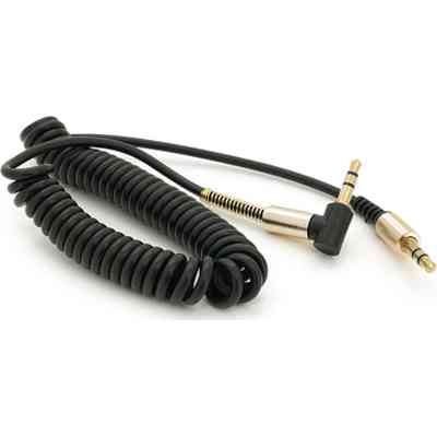 Кабель мультимедійний 3.5mm M to 3.5mm M 1.5m 90° corner black Voltronic (YT-AUXSGJ(M)/(M)-1.5-B) Вінниця