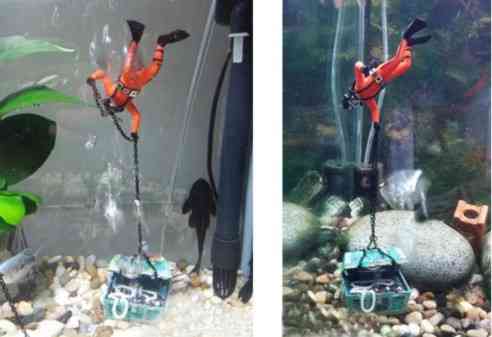 Водолаз декор в акваріум різнобарвний Київ