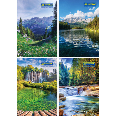 Канцелярская книга Buromax А4, 96 л., Клетка, твердая ламинированная обложка (BM.2430) Винница - изображение 1