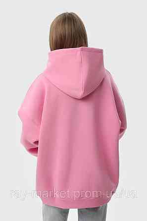 Худі оверсайз жіноче утеплене RAY OVERSIZE рожеве (U0404W-Pink) 2XL/3XL Київ