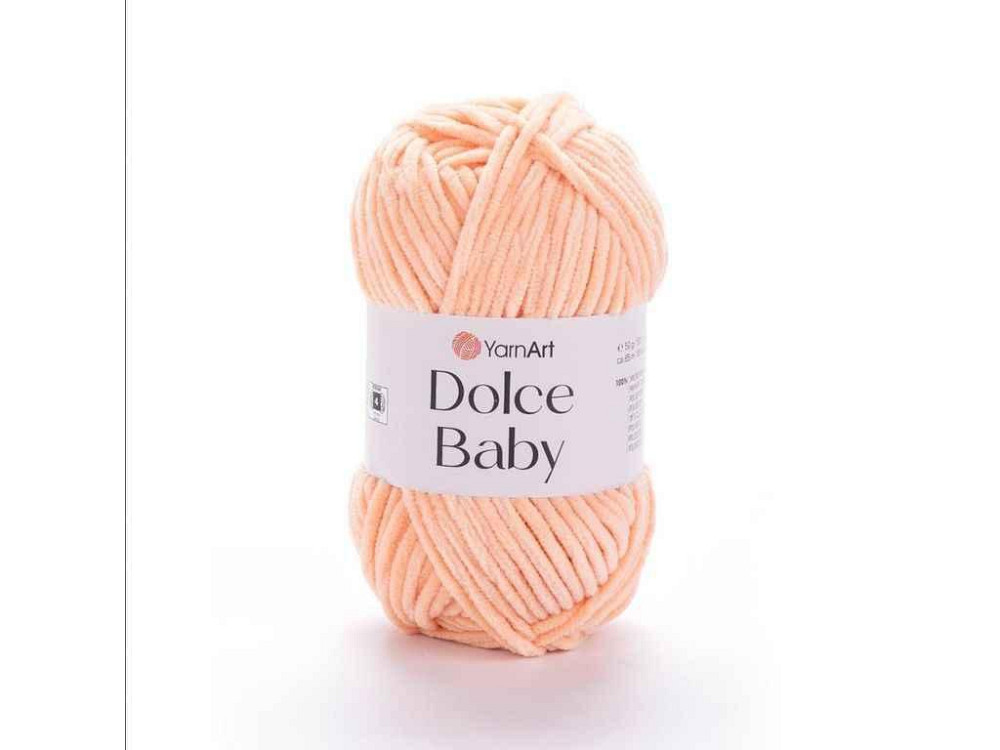 Пряжа Dolce Baby персиковий 100% мікрополіестр 85м 50г 5шт/уп 773 ТМ YarnArt Київ - фото 1