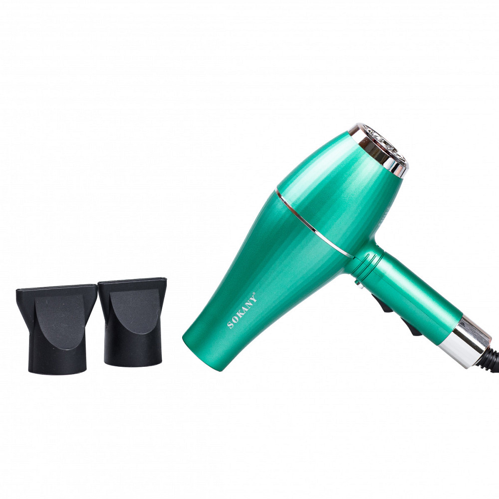 Фен для волосся Sokany з двома концентраторами зелений SK-14009 Коломыя - изображение 2