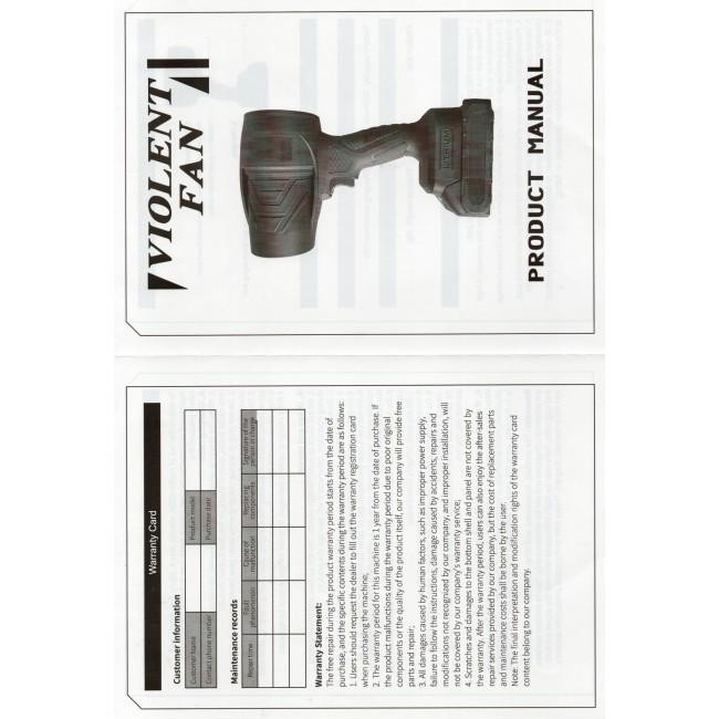 Потужний турбофен з акумулятором 48V (реально 21V) та Блоком живлення у валізі Одеса - фото 5