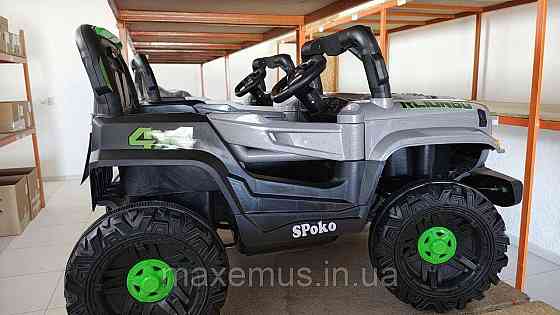 Детский электромобиль на аккумуляторе QD-V80 электромашина для детей с пультом управления Серая Мостиська