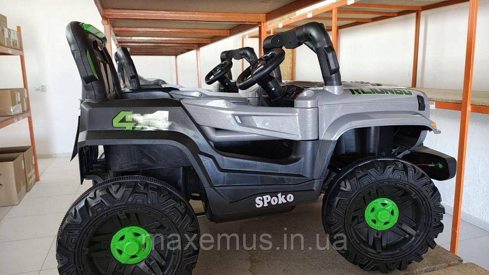 Дитячий електромобіль на акумуляторі QD-V80 електромашинка для дітей з пультом керування сірий Мостиська - фото 6