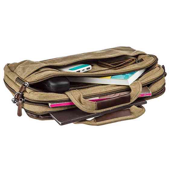 Сумка текстильна для ноутбука Хакі (Vintage) Київ