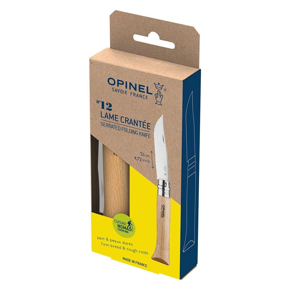 Кухонний Ніж складаний зубчастий Opinel No.12 "Inox Natural" (002441) Нержавіюча сталь Нововолинськ - фото 5