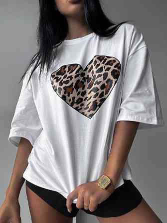 Футболка жіноча з принтом  44 Біла 2634324588 Дніпро