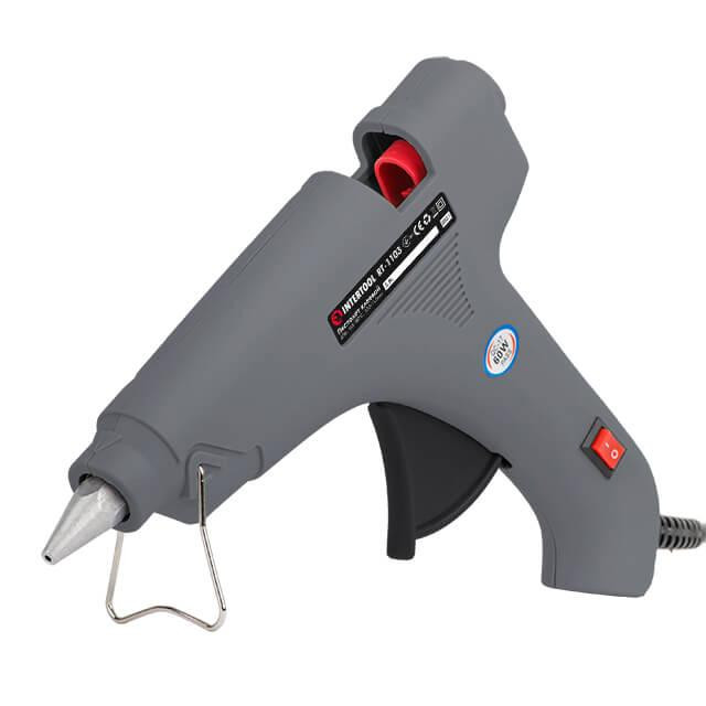 Пістолет клейовий 60(185) Вт, 165-180°C, під стрижні 10,8-11,5 мм, 8-20 г/хв INTERTOOL RT-1103 Київ - фото 11