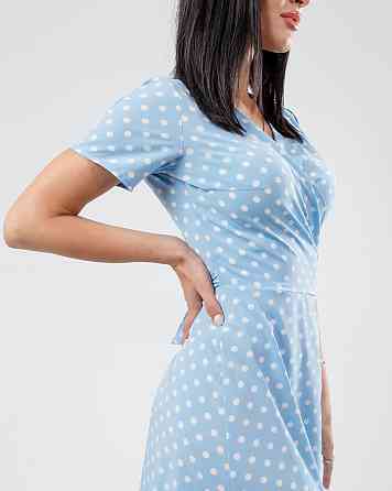 Летнее платье в пол Кайли 46, Голубой Киев