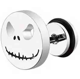 Серьги-пусеты Джек Скеллингтон «Кошмар перед Рождеством» – титановая сталь, готические унисекс серьги, украшен Киев