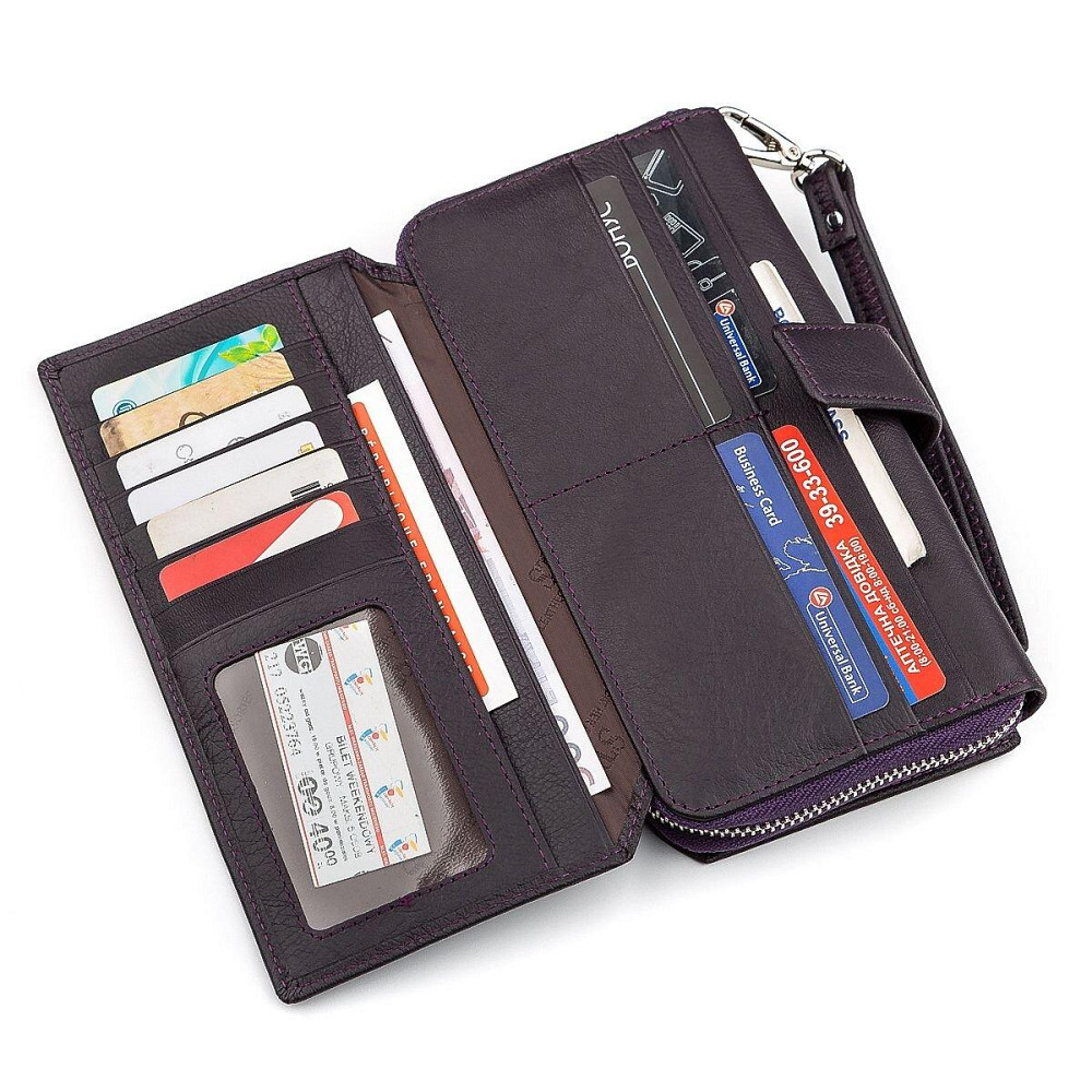 Гаманець жіночий ST Leather 18455 (SТ228) зручний Фіолетовий Київ - фото 5