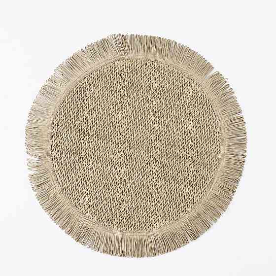 Круглая сервировочная салфетка Ø38 см, зеленая Киев