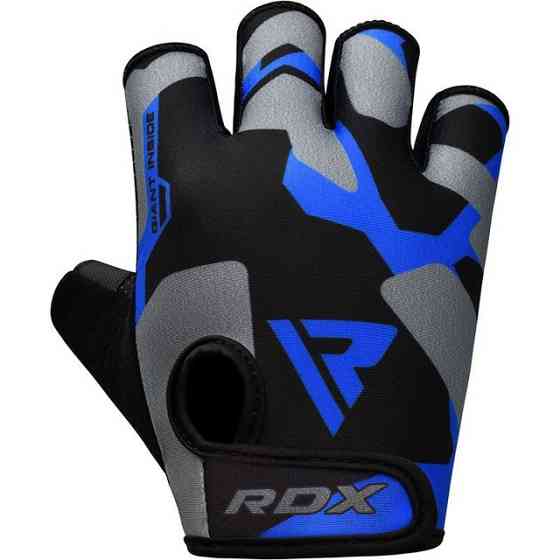 Рукавички для фітнесу RDX F6 Sumblimation Blue XL Каменское