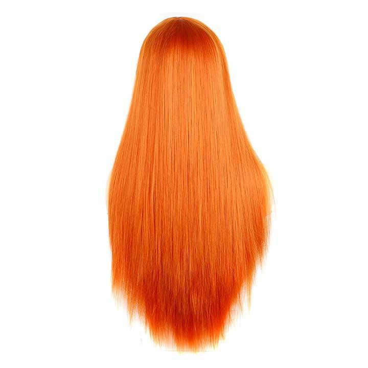 Парик ровный аниме c длинной челкой 