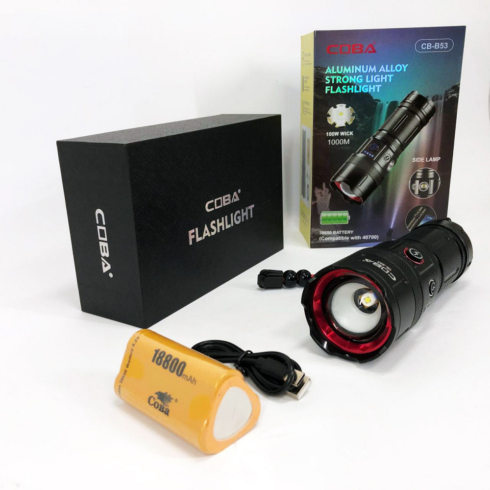 Мощный фонарь для дома топ-фонарик, Фирменный ручной фонарь Алюминиевый 18650 IK-52 Львов - изображение 11