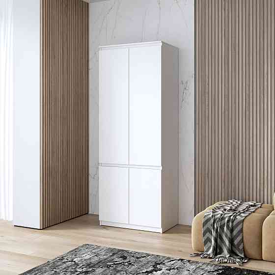 Шафа для одягу VAYS, з полицями, в спальню, сучасна, з фасадами без ручок R-24 Львів