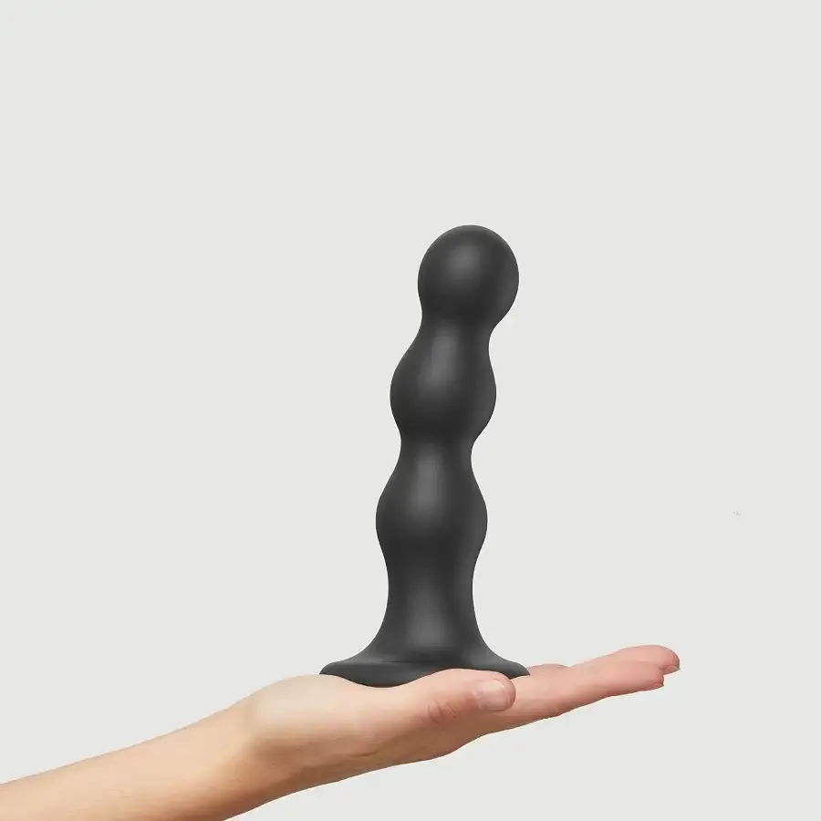 Насадка для страпона Strap-On-Me Dildo Plug Balls Black L Львів - фото 2