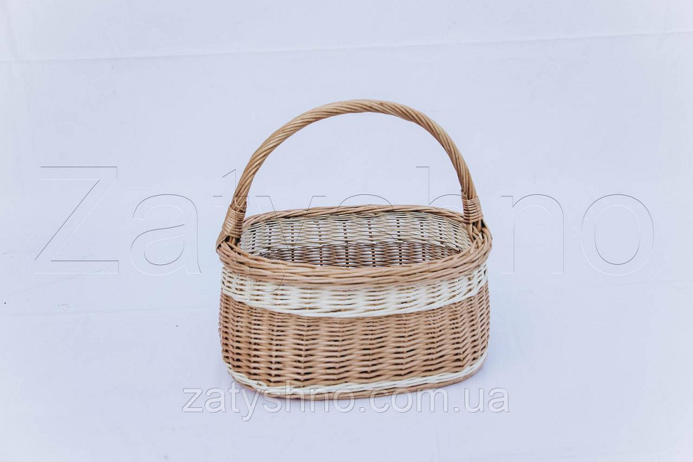 Кошик плетений з лози | кошик із лози великодні | кошик для Великодня Київ - фото 1