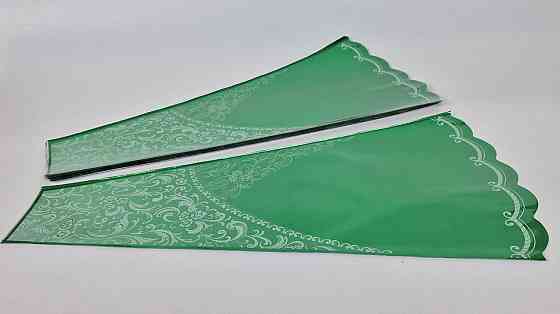 Конусне паковання під квіти h60/11низ/33верх метал зелений (100 шт.) візерунок132 (2) (100 шт.) Харків