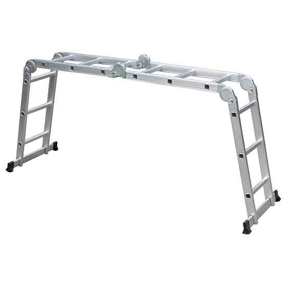 Драбина багатоцільова алюмінієва 4×3 щаблі 3.56м FLORA (5031314) Київ