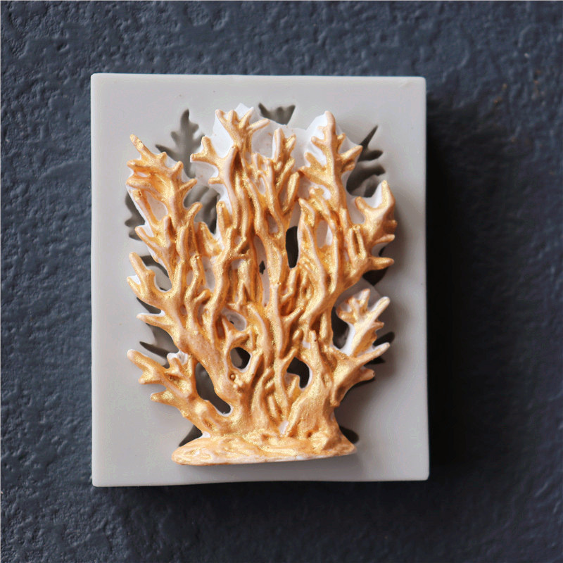 Молд кондитерский Коралл 70 на 58 мм серый Киев - изображение 2