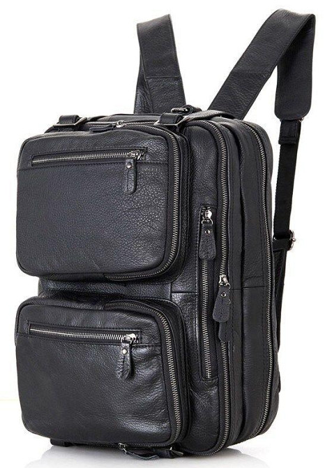 Сумка мужская Vintage 14058 Черная Киев - изображение 9