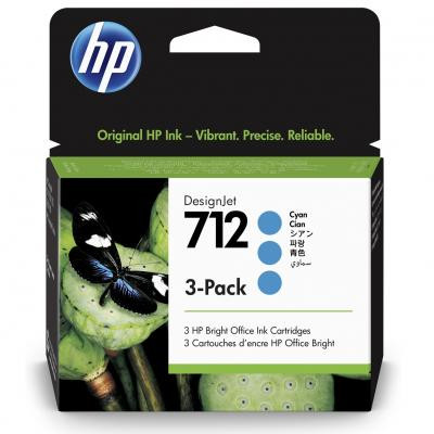 Картридж HP DJ No.712 DesignJet Т230/Т630 3-Pack 29-ml Cyan (3ED77A) Винница - изображение 1