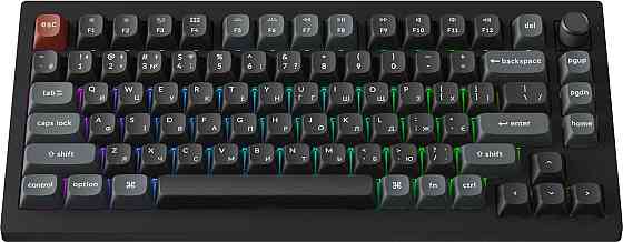 Клавіатура бездротова Keychron V1 Ultra Keychron Red Switch Black RGB (V1U-D1-UA) ( 24381 ) Харьков