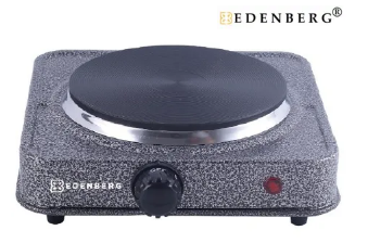 Электрическая одноконфорочная дисковая плита Edenberg EB-62181, мощность 1000 Вт. Киев