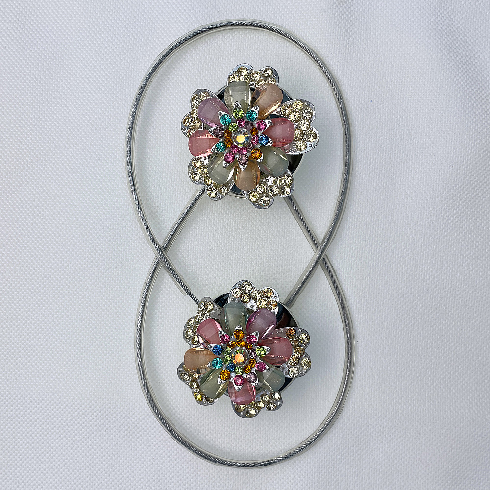 Магніти для штор та гардин "Flowers" набір 2 шт Різнокольоровий (81-239) Київ - фото 6