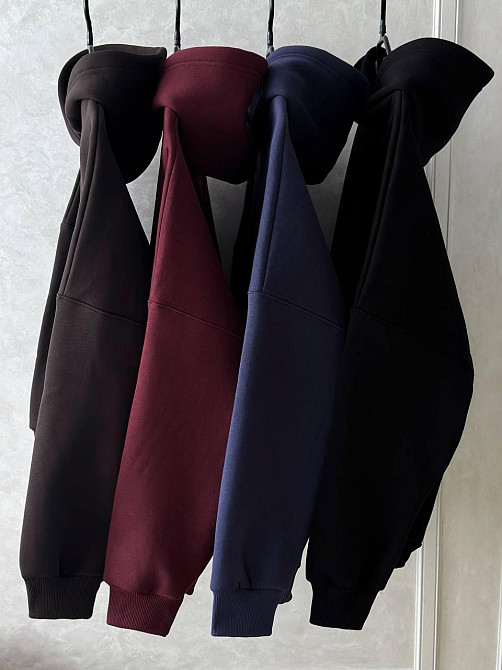 Жіноче базове оверсайз худі турецьке тринитка пін'є Чорний Одеса - фото 3