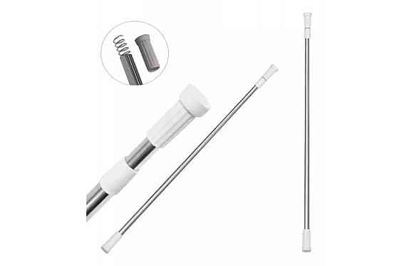 Карниз у ванну (штанга телескопічна) алюміній Zerix CRA-110-200 см (білий) Харків