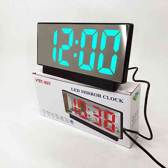 Практичные настольные часы с подсветкой VST-897-4, Часы светодиодные настольные хорошие KU-99 Львов