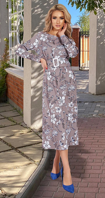 Стильне плаття з поясом (46) Київ - фото 2