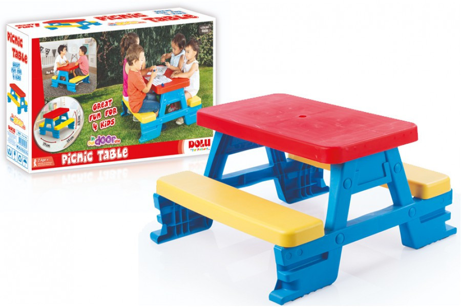 Дитячий пікніковий ігровий столик для 4 дітей Dolu (3008) з двома лавками Київ - фото 3