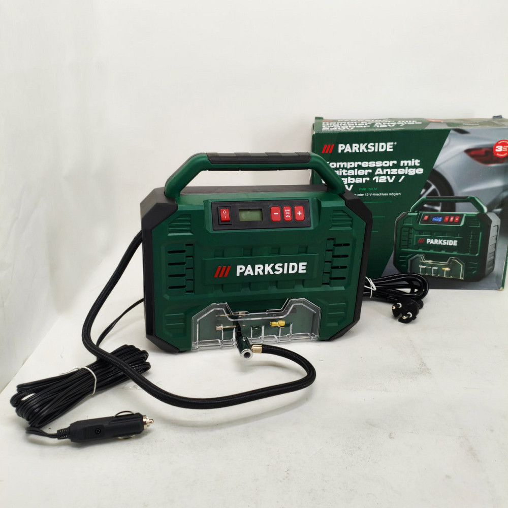 Автомобільний компресор 12/220в Parkside PMK 150 A1 компресор для підкачування коліс PY-56 Львів - фото 4
