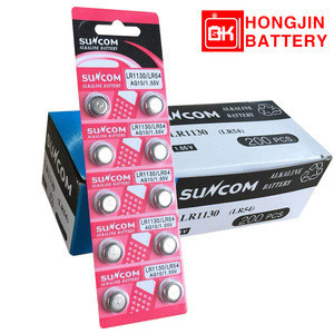 Батарейка таблетка AG10 LR1130 LR54 Suncom Alkaline Battery (Блістер 10 шт.) Полтава - фото 1