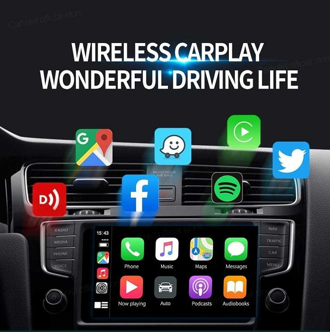 Адаптер для бездротового Apple CarPlay-CarlinKit Mini 2022. Київ - фото 2