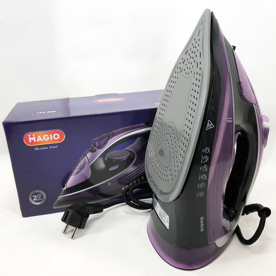 Паровой утюг для одежды бытовой MAGIO MG-531, Портативный утюг, Паровые LM-315 утюги отпариватели Киев - изображение 3