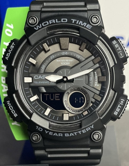 Годинник Casio AEQ-110W-1B новий оригінальний в заводській упаковці Київ - фото 5