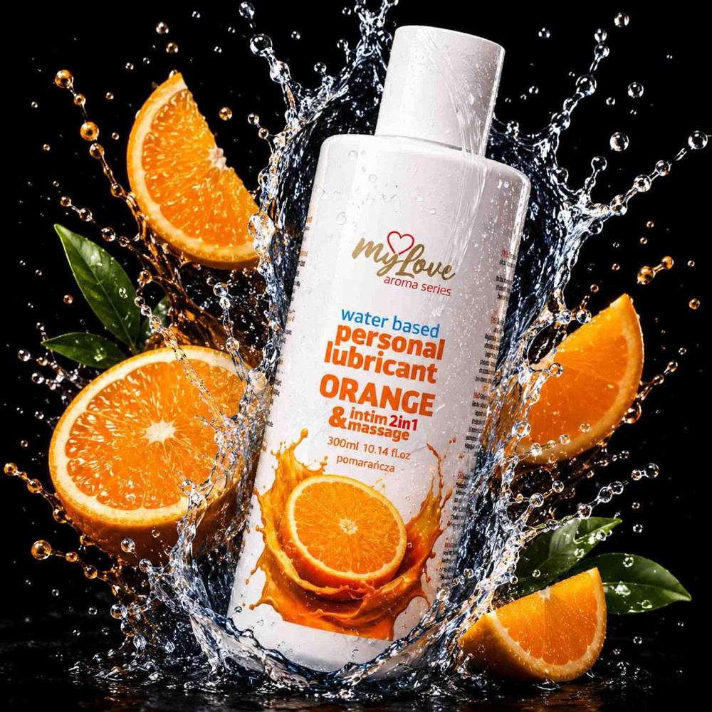 2в1 лубрикант та масажний гель - MyLove Aroma Series Intim&Massage Orange, 300 мл Sex Aura Київ - фото 2