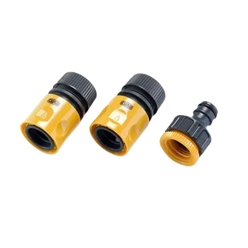 Набір для шланга 3/4" (конектор 3/4" аквастоп/конектор 3/4"/адаптер 1/2"+3/4") СИЛА Житомир