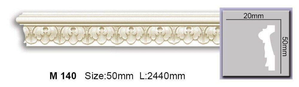 Молдинг с орнаментом полиуретановый Harmony M 140 Днепр - изображение 1